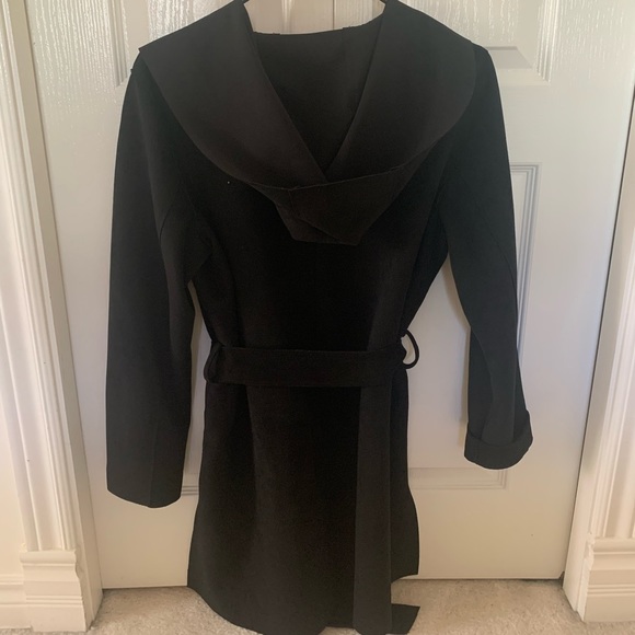 ZARA BACK FAUX SUEDE COAT WITH HOOD - Picture 4 of 10